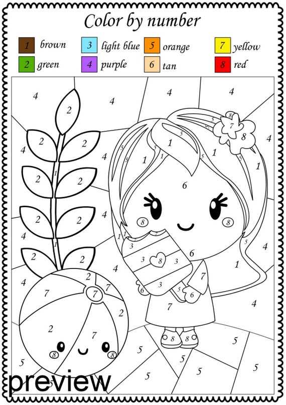 color by number math printable