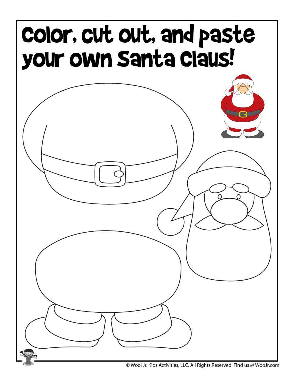 color cut and paste printables