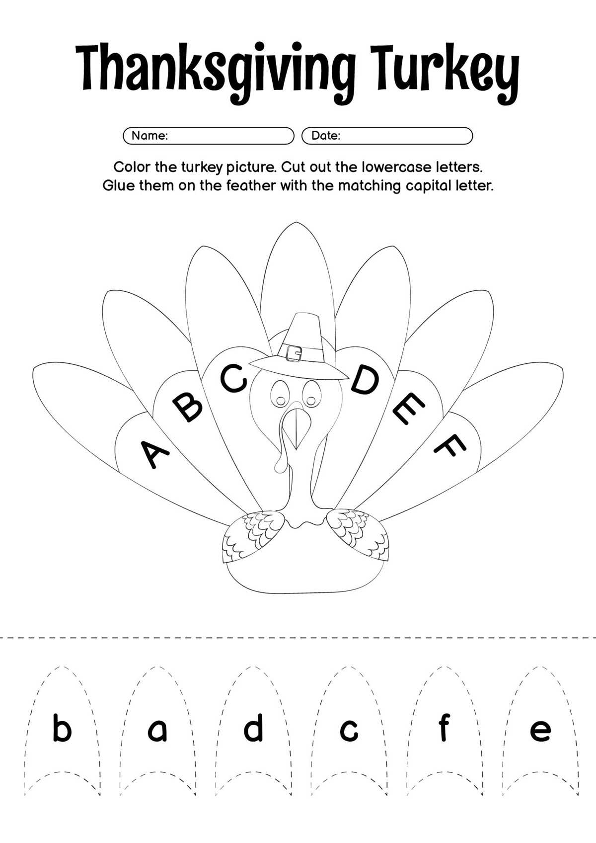 color cut and paste printables