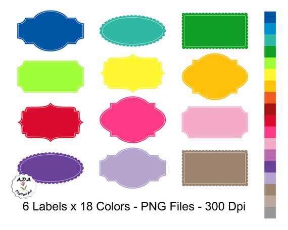 color labels printable
