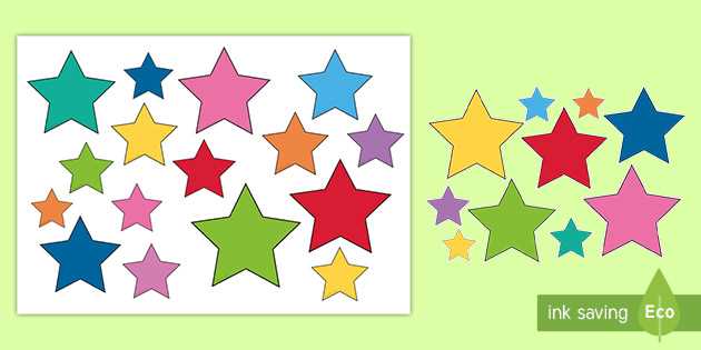 colorful stars printable