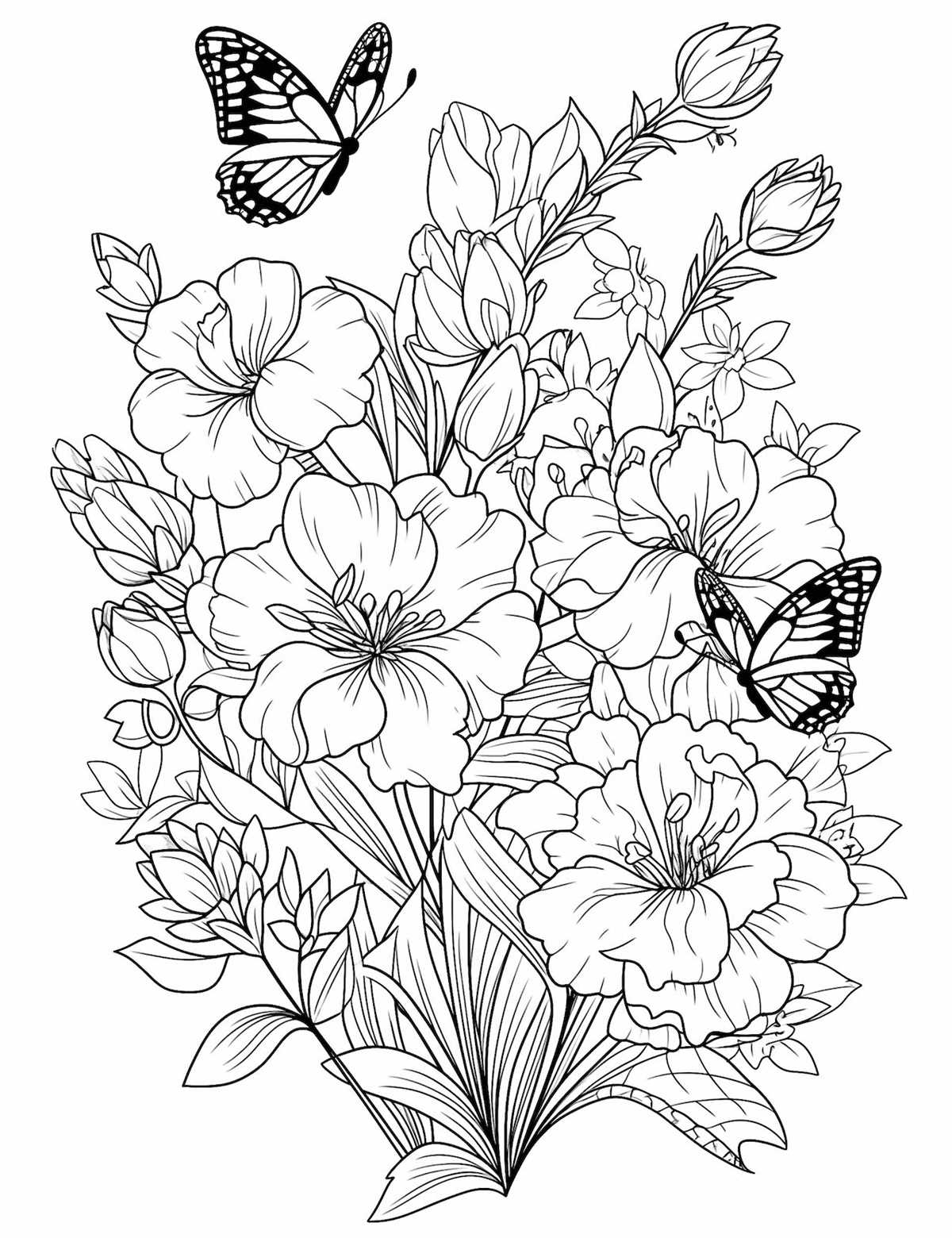 coloring pages printable spring