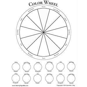 colour wheel printable template