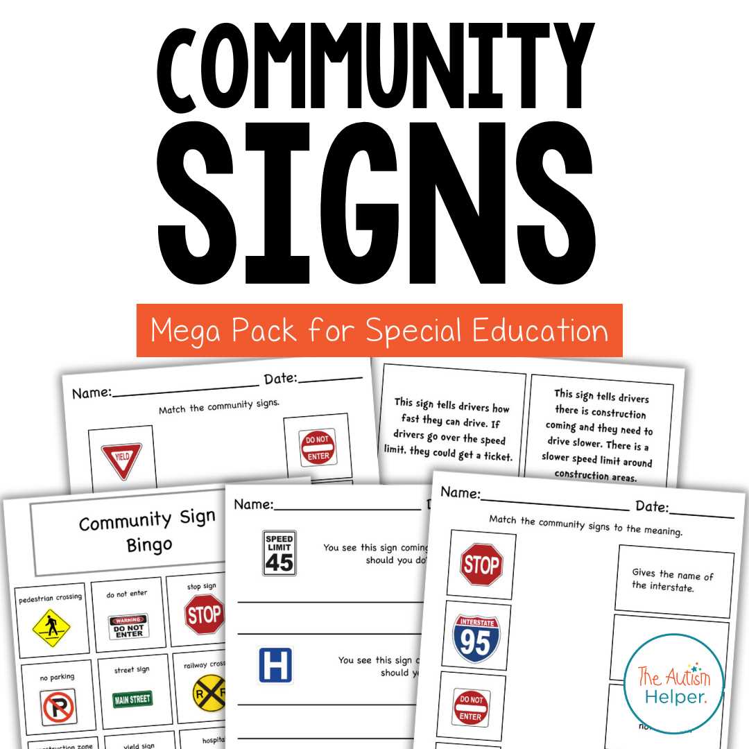 community signs printable