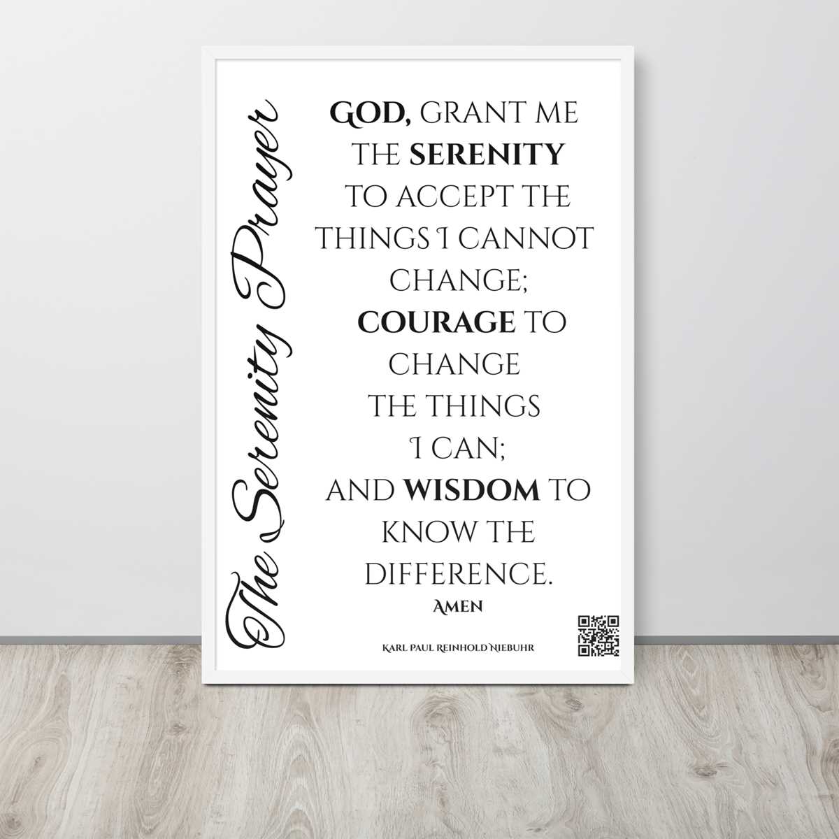 complete serenity prayer printable