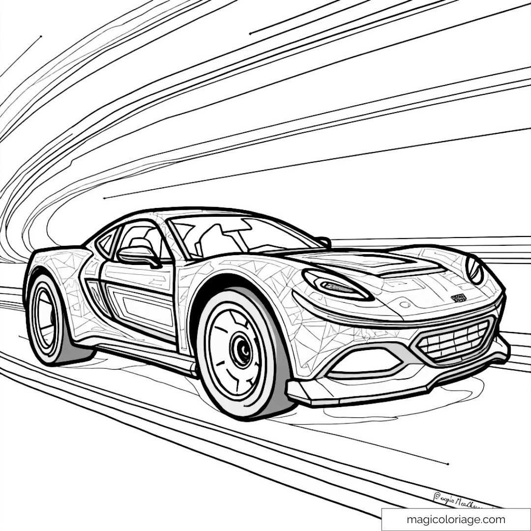 corvette printable coloring pages