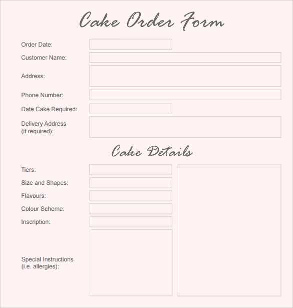 costco cake order form printable