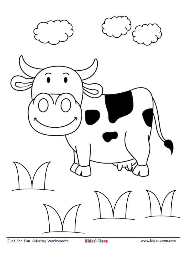 cow picture printable
