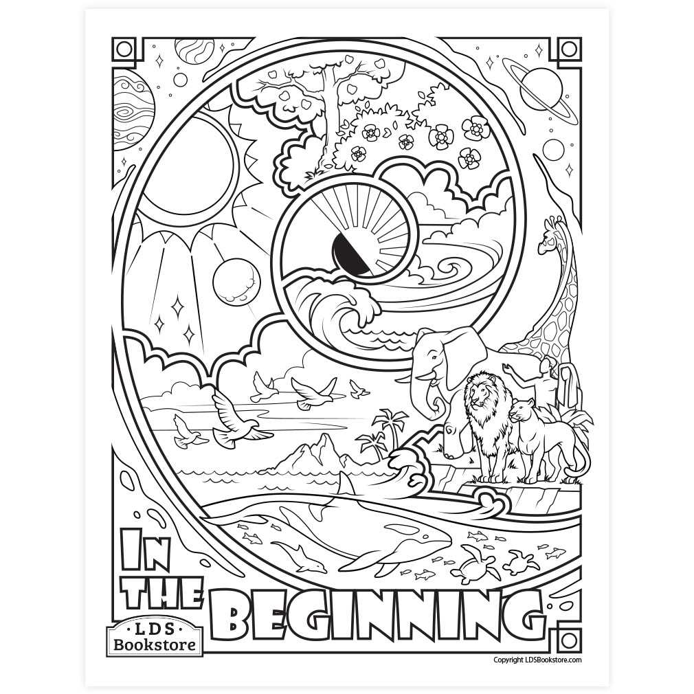 creation coloring pages printable