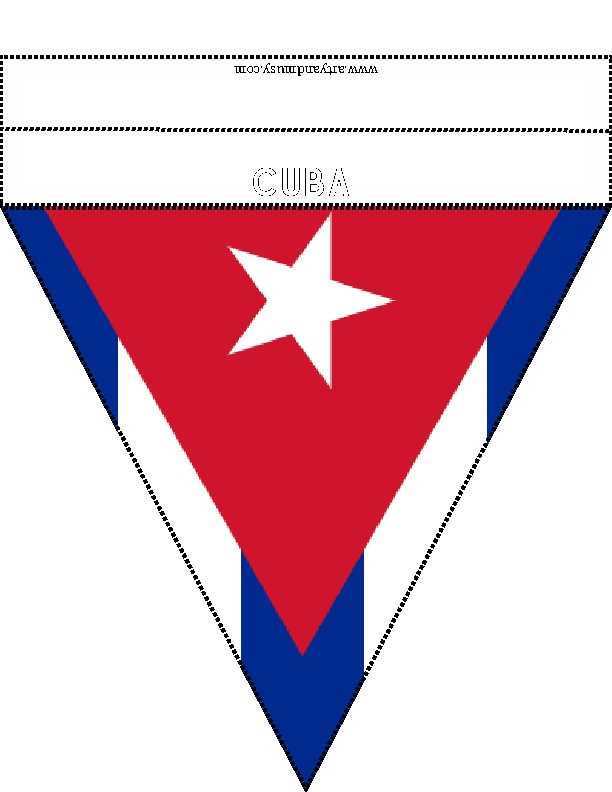 cuba flag printable