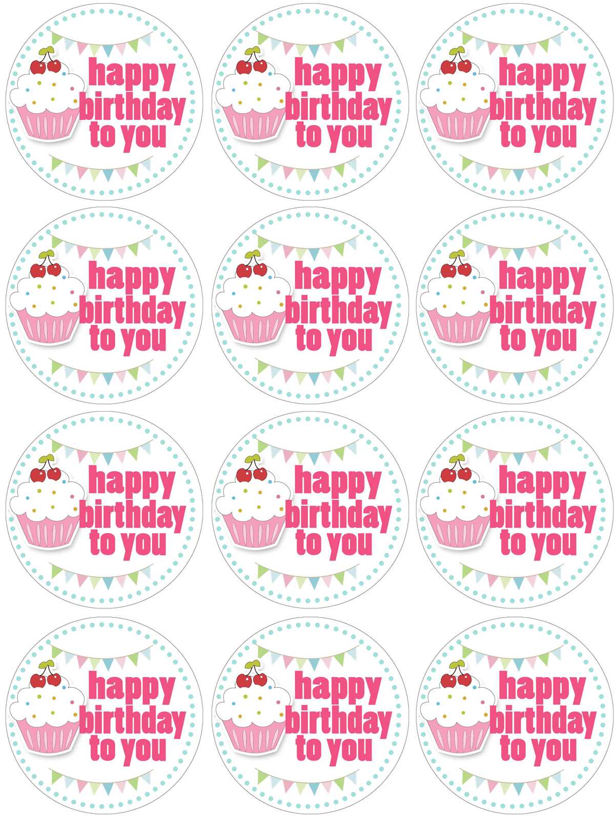 cupcake topper printable