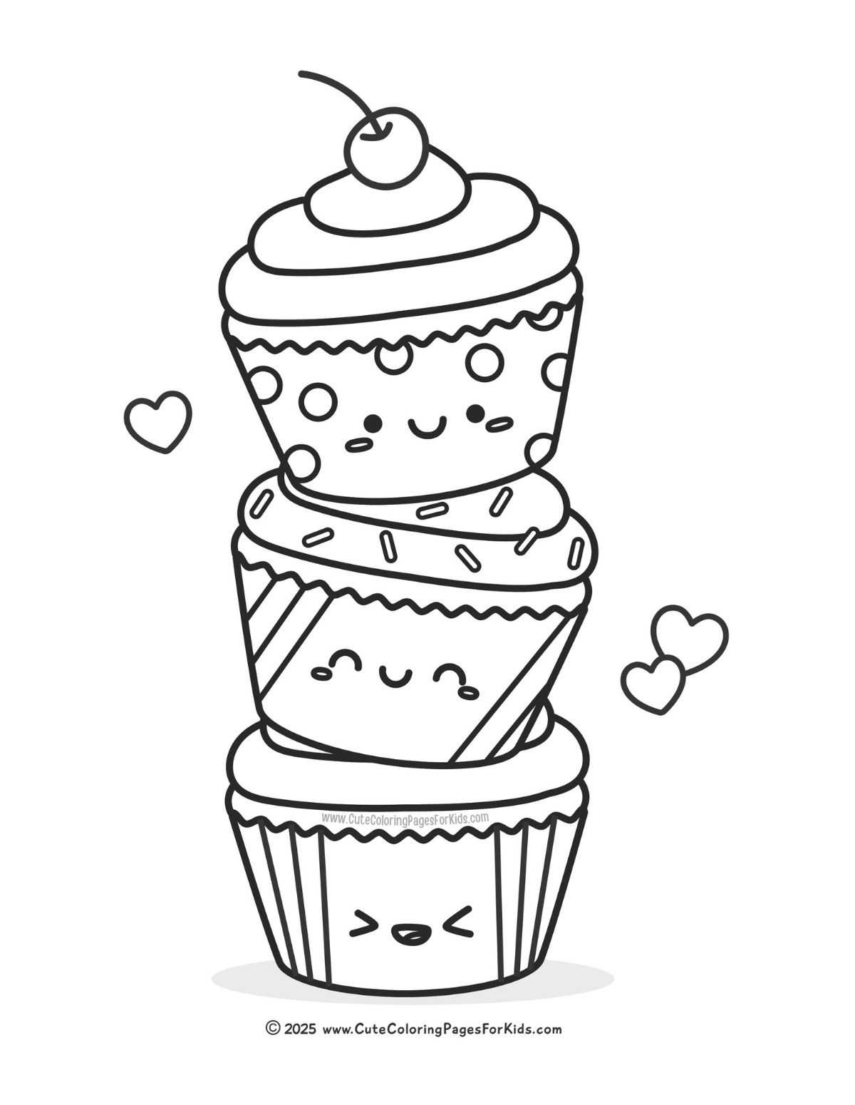 cupcakes coloring pages printable