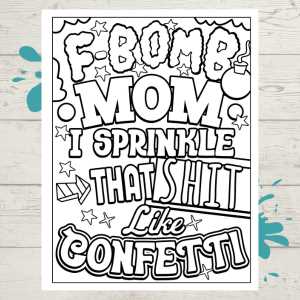 curse word coloring pages printable