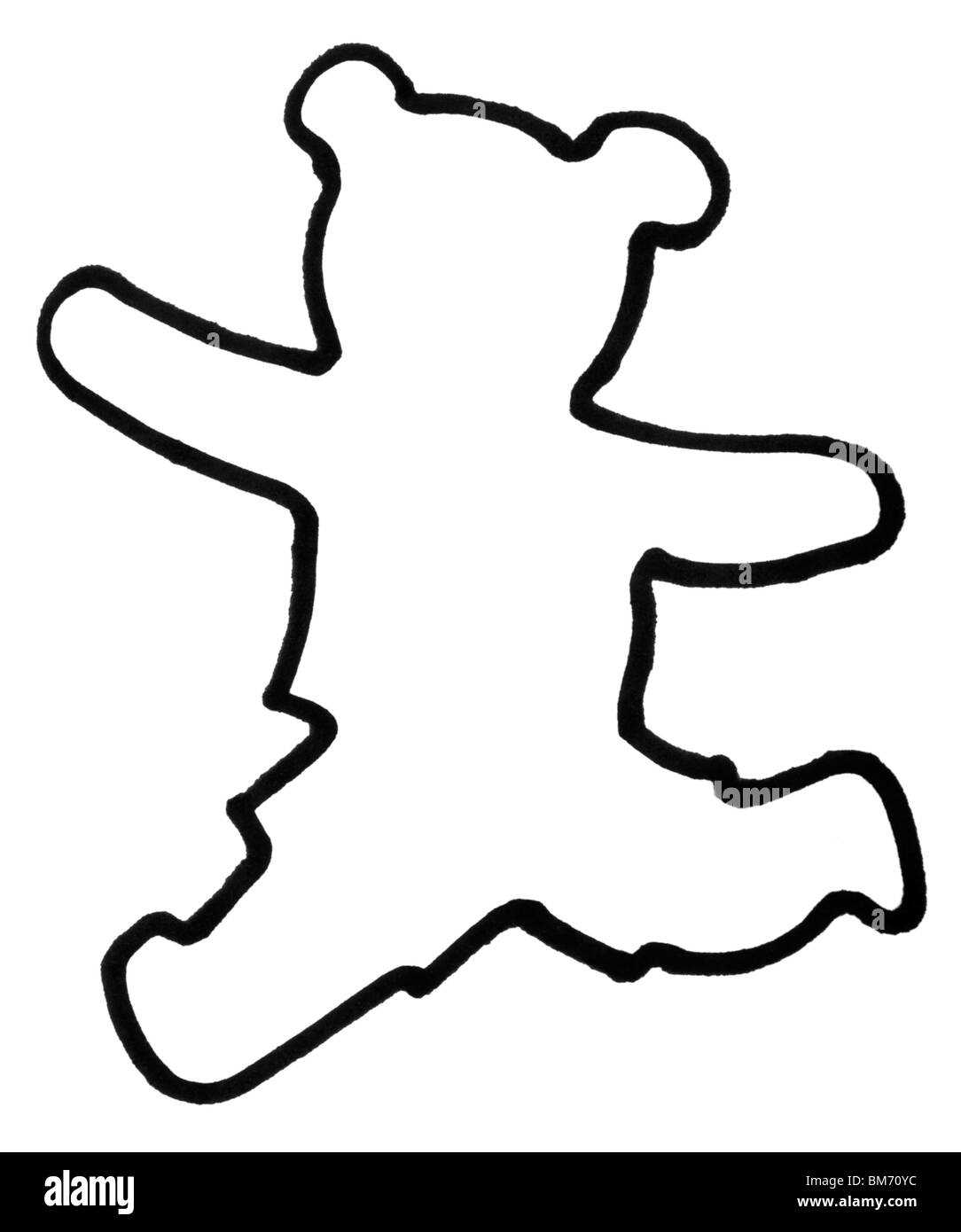 cut out teddy bear template printable
