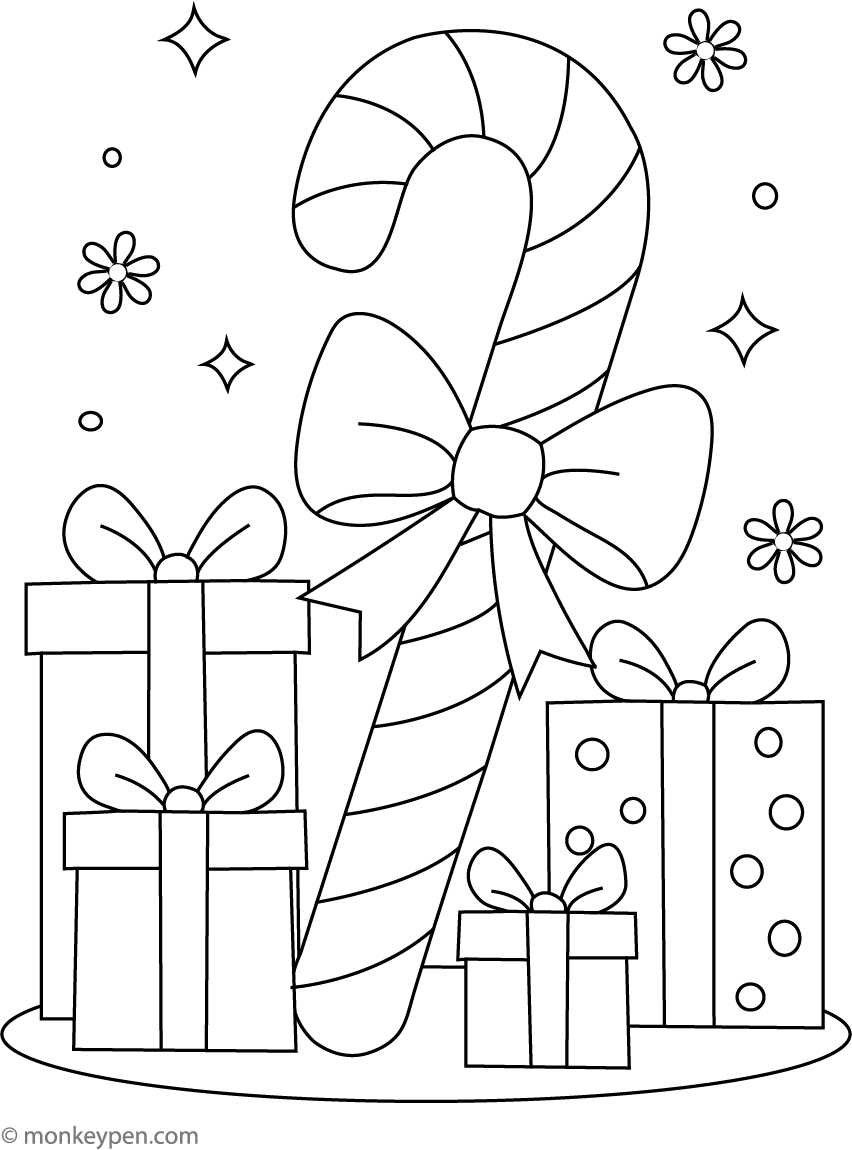 cute christmas coloring pages printable