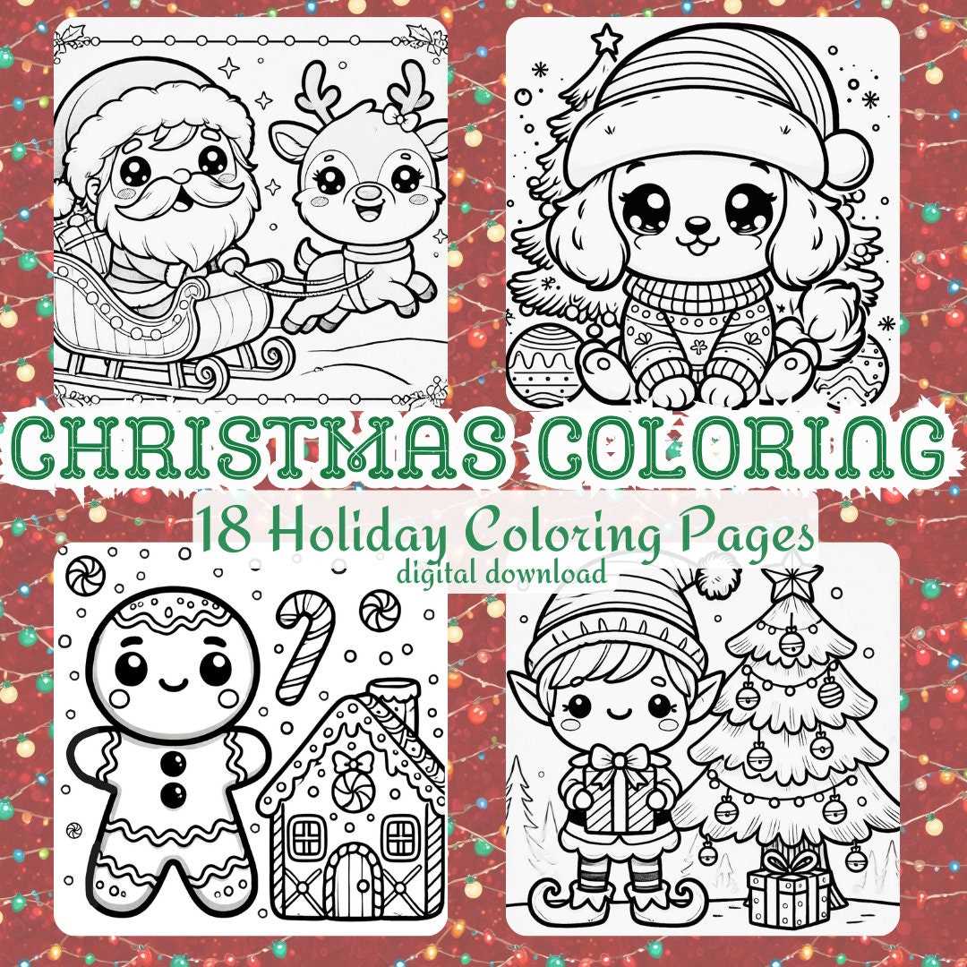 cute christmas printable coloring pages