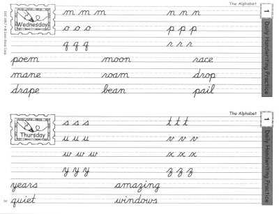 daily handwriting practice contemporary cursive teacher edition printables