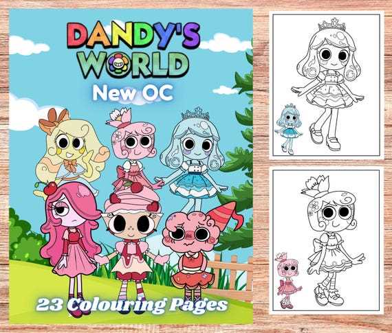 dandys world printable coloring pages