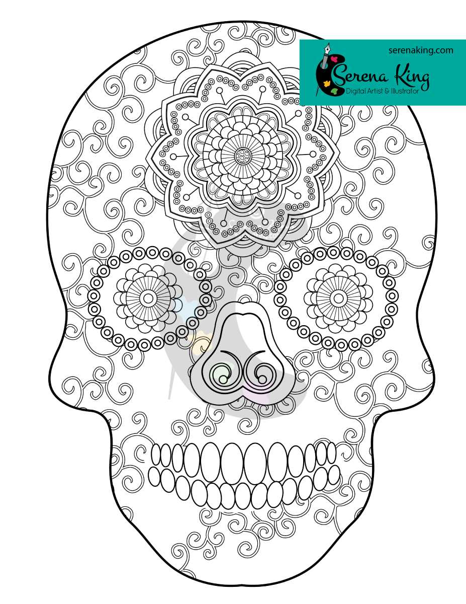 day of the dead coloring printables