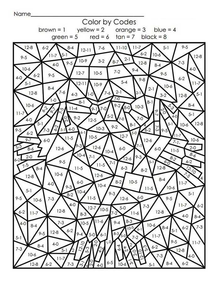 difficult colour by numbers printables