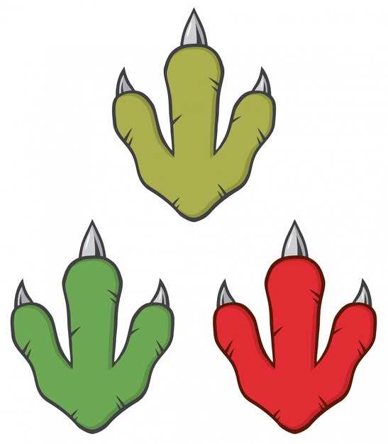 dinosaur feet printable