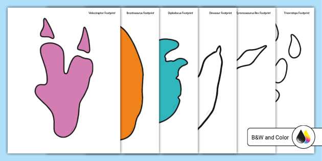 dinosaur footprint printable