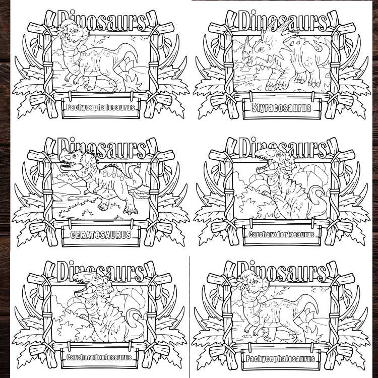 dinosaur printable coloring pages