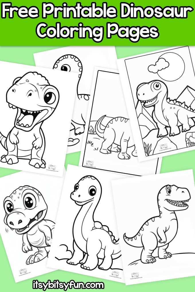 dinosaur printables coloring pages