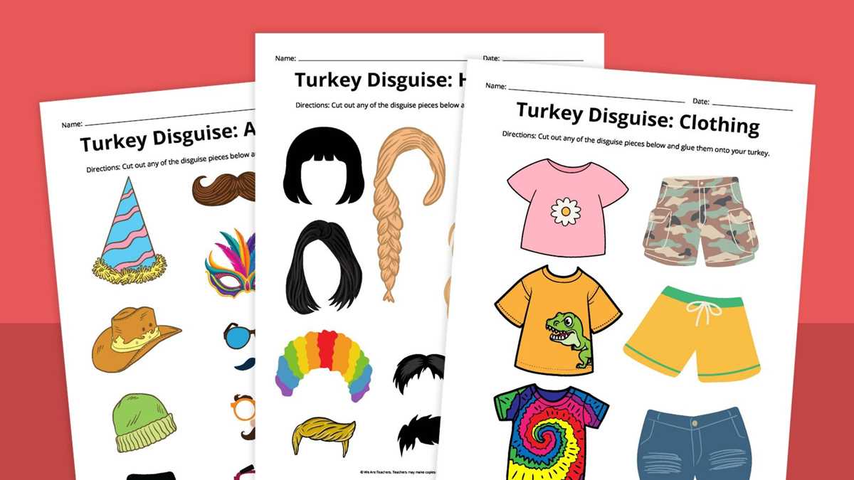 disguise a turkey printable ideas