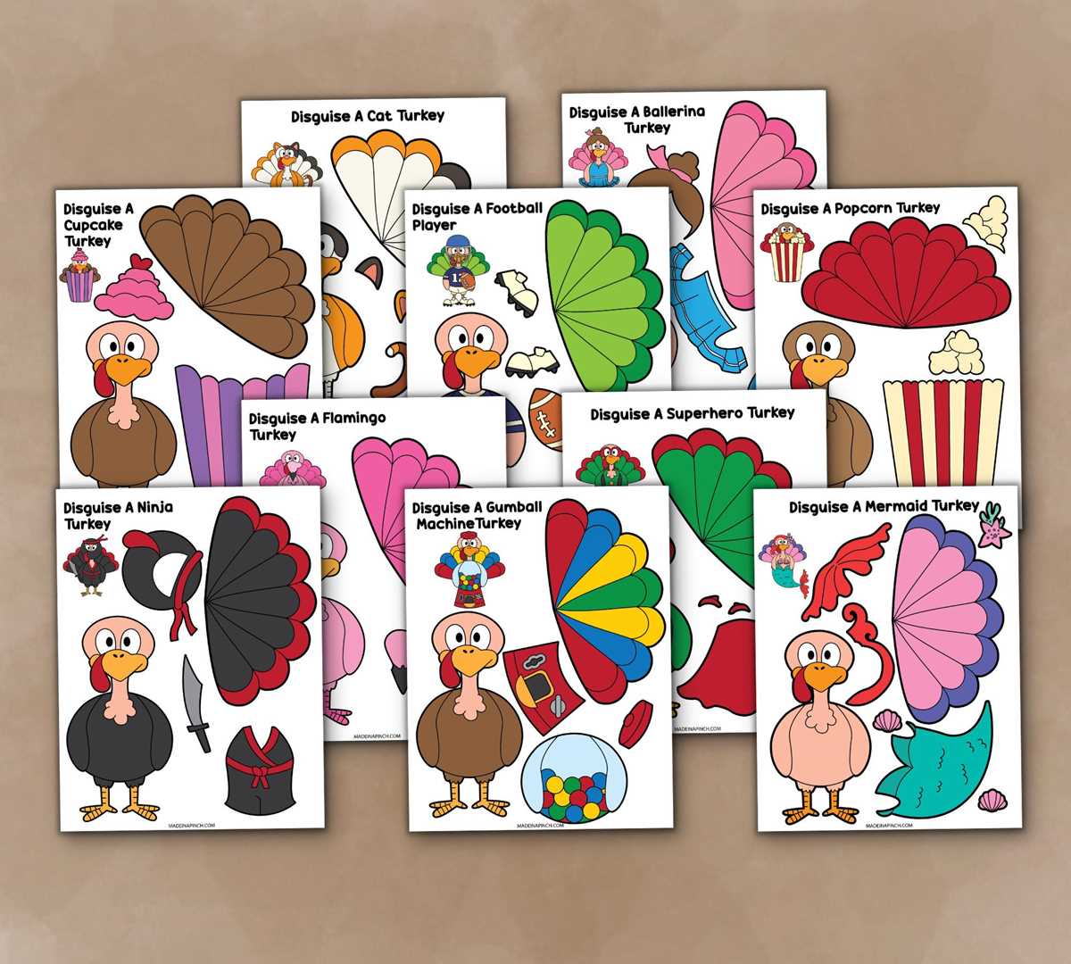 disguise the turkey ideas printable
