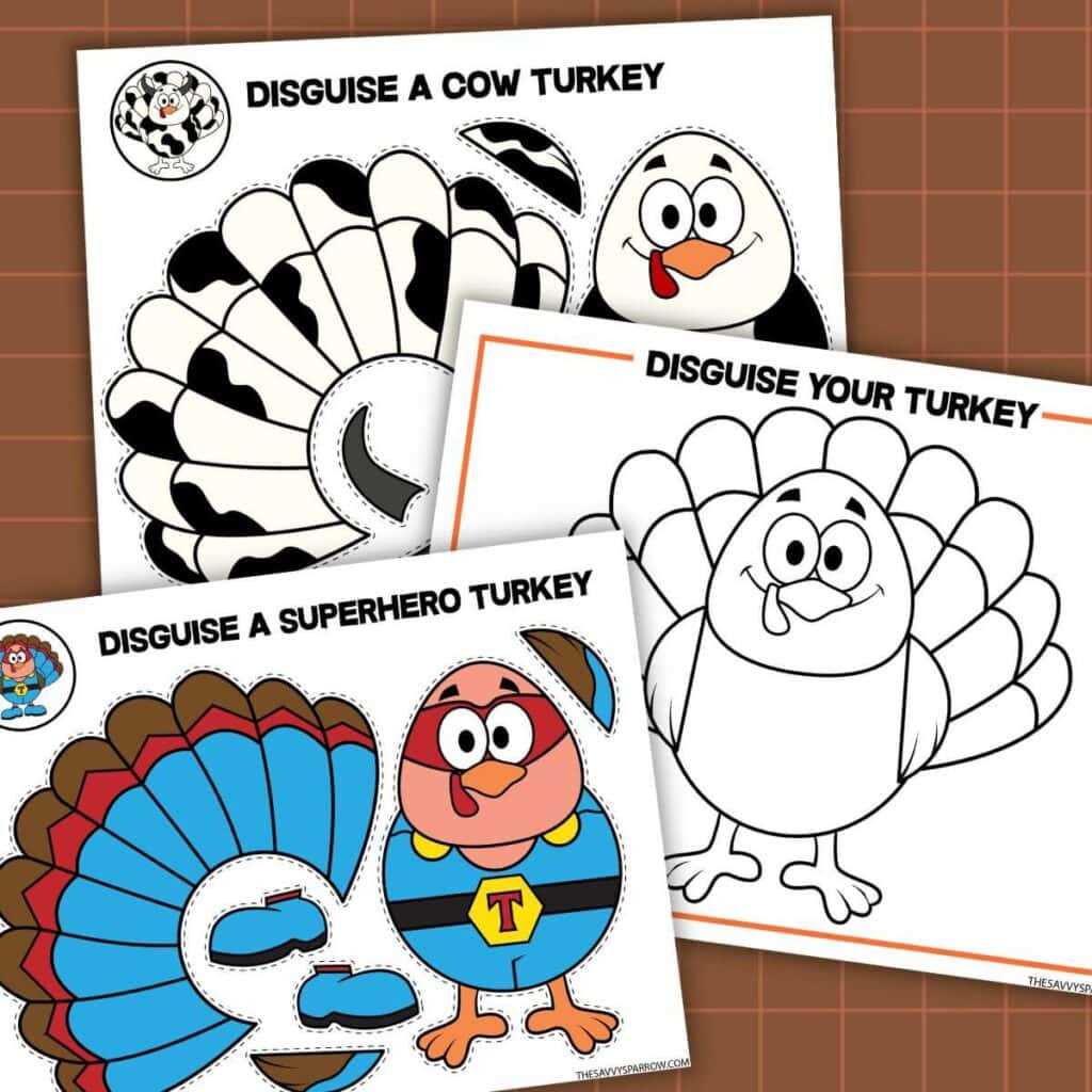 disguise the turkey ideas printable