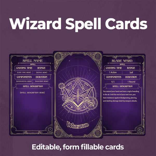 dnd printable spell cards