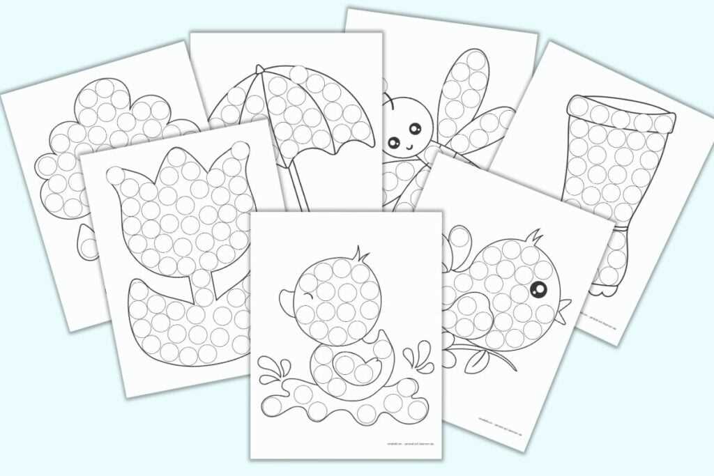 dot painting free printables