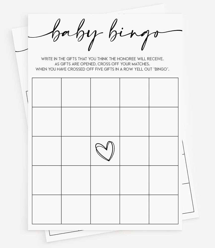 downloadable 50 free printable baby bingo cards