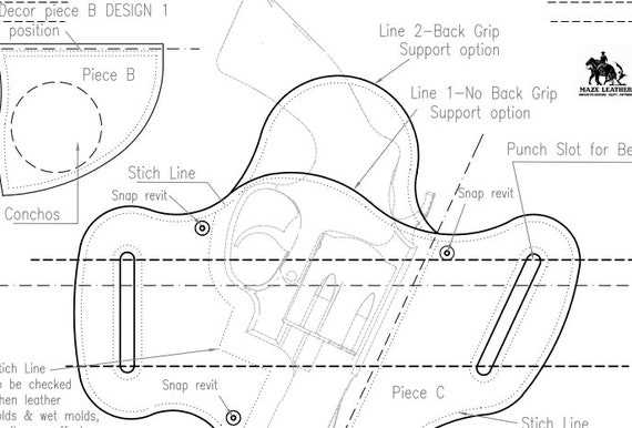 downloadable holster free printable leather holster patterns