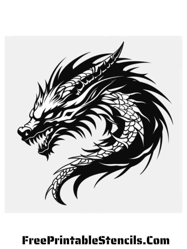 dragon templates printable