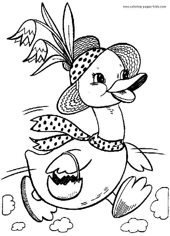 duck printable coloring pages