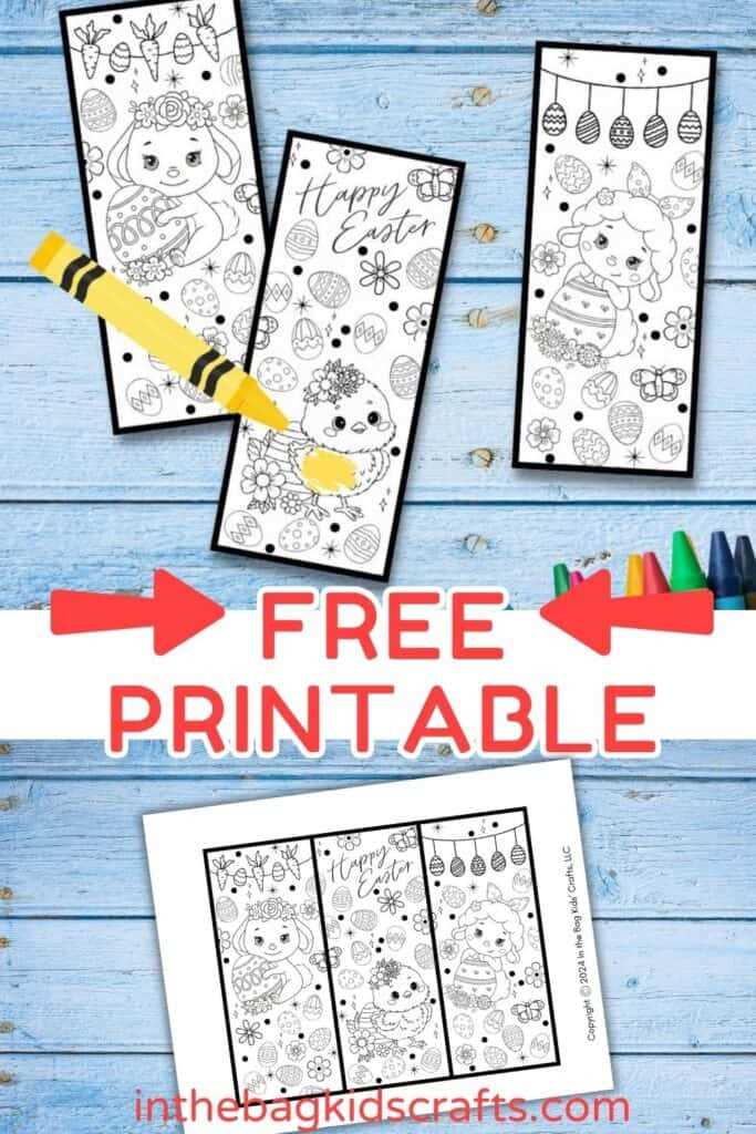 easter bookmarks free printable