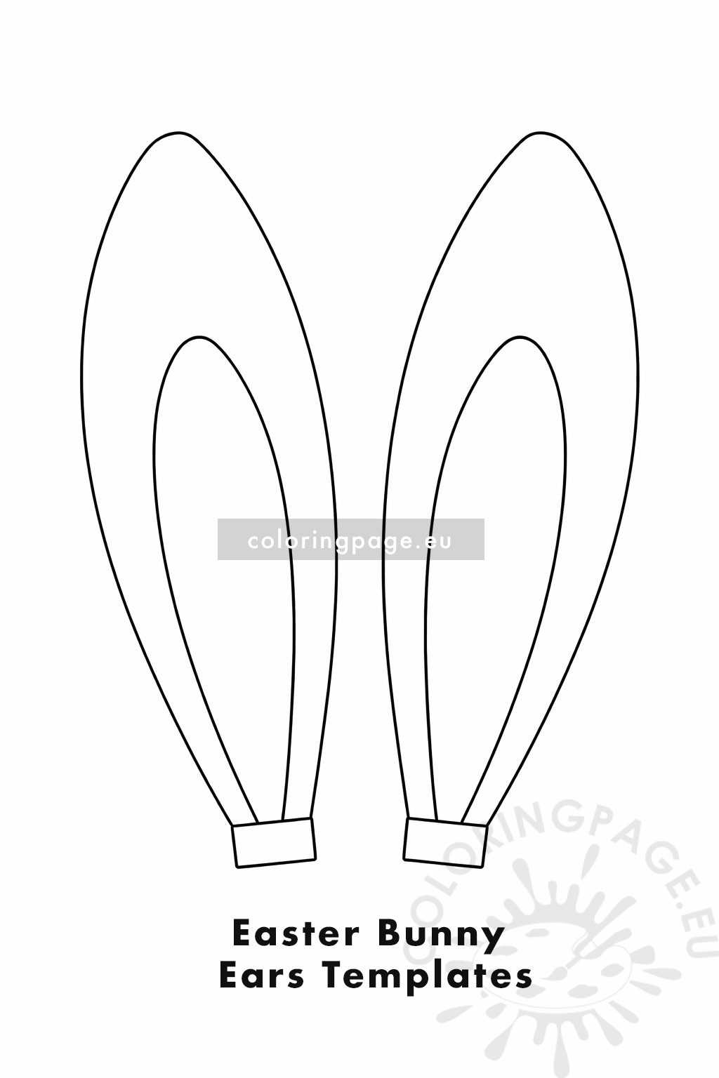 easter bunny printable ears