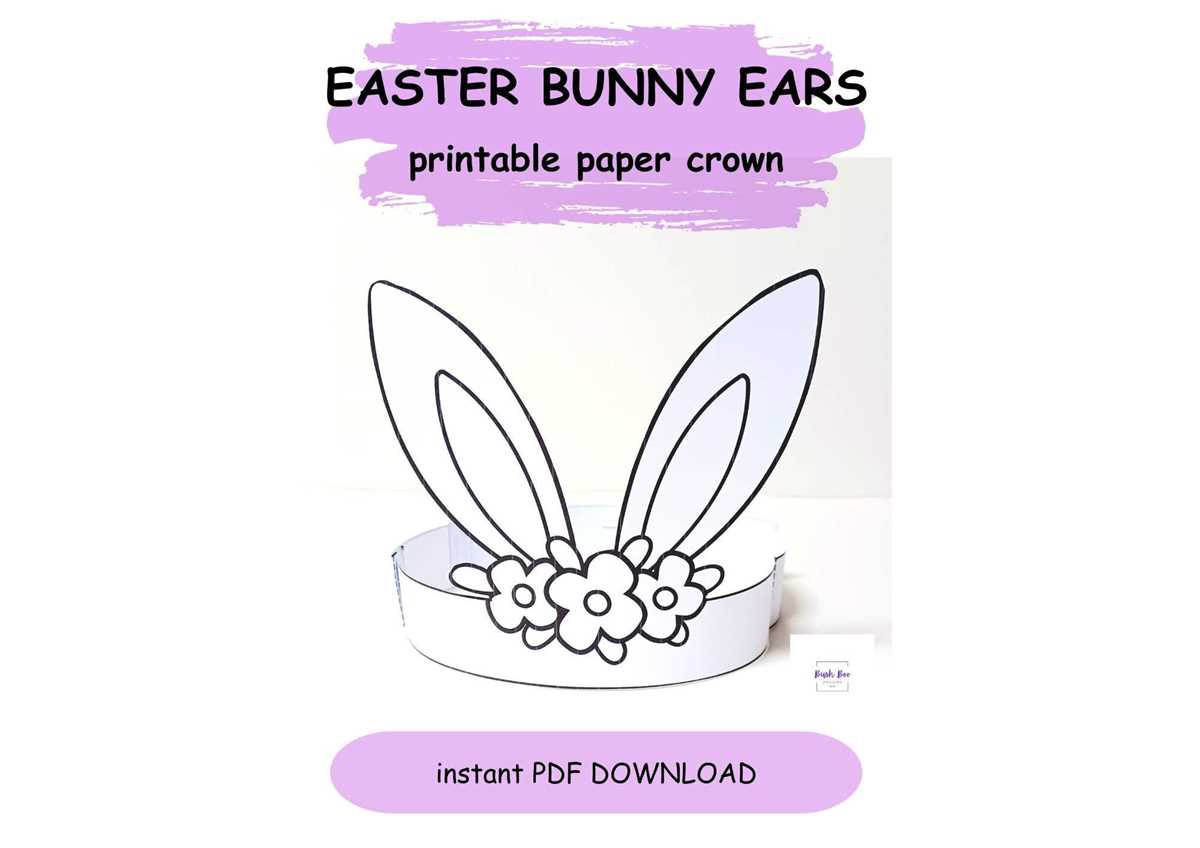 easter bunny printable ears