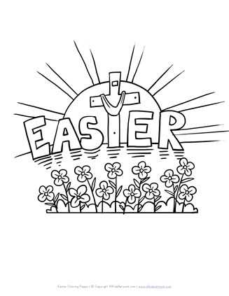easter colouring pages printable free