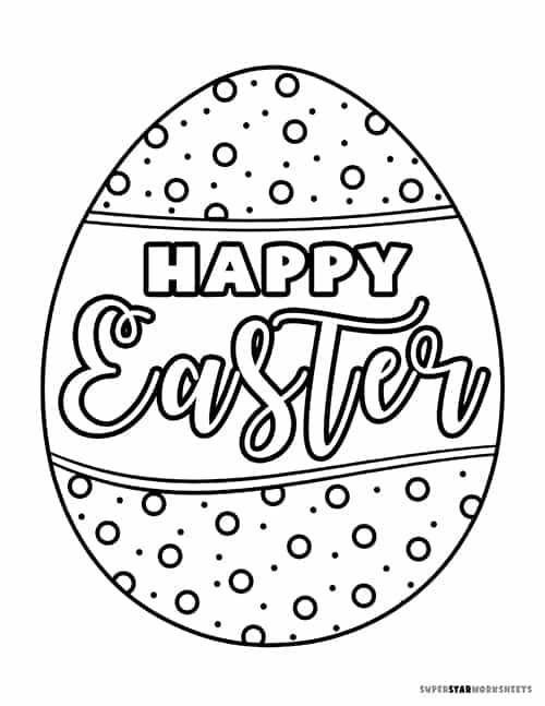 easter egg printables coloring