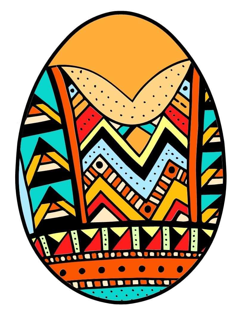 easter eggs printable patterns
