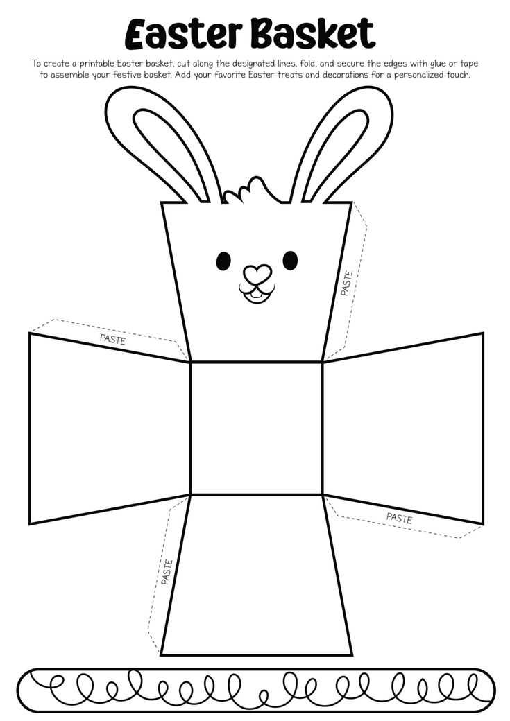 easter printable basket