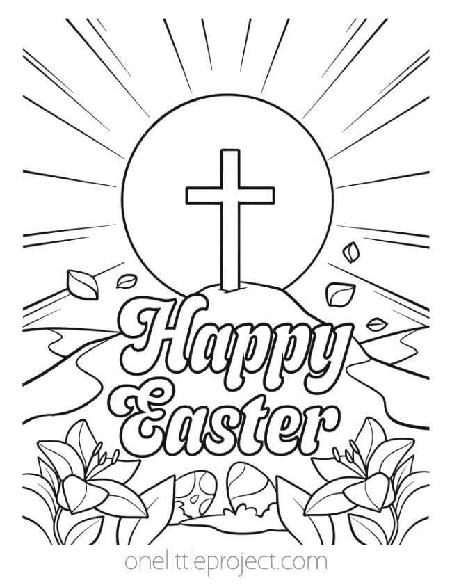 easter printable color sheets