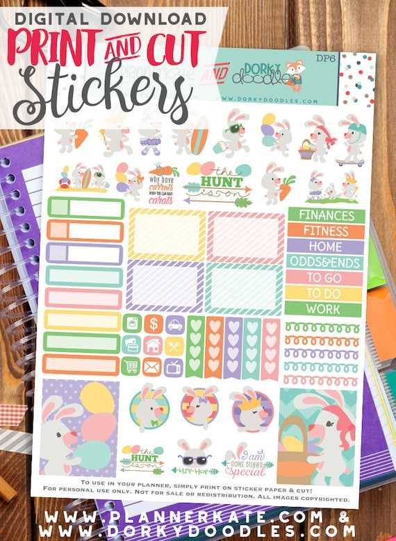 easter printable stickers