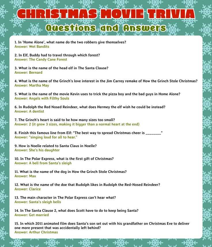 easy christmas trivia questions and answers printable