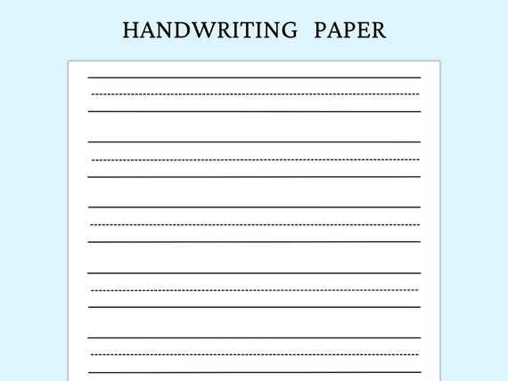 elementary lined paper printable