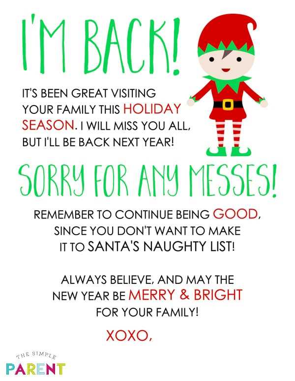 elf letters printable