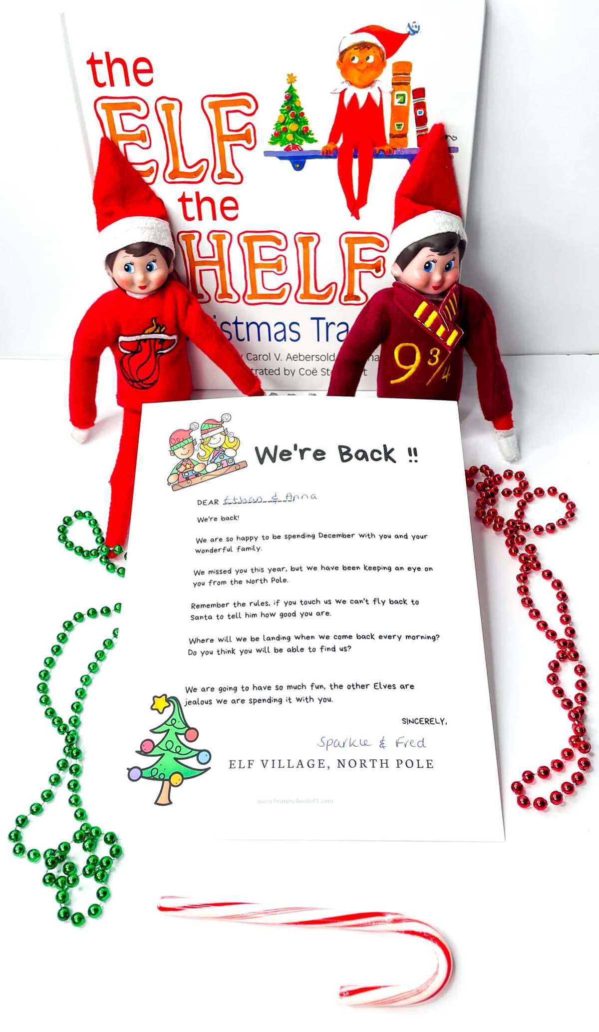 elf on the shelf book printable